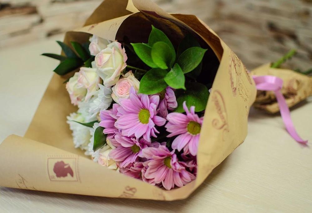 Букет цветов из: Розы и Хризантемы в Верещагино