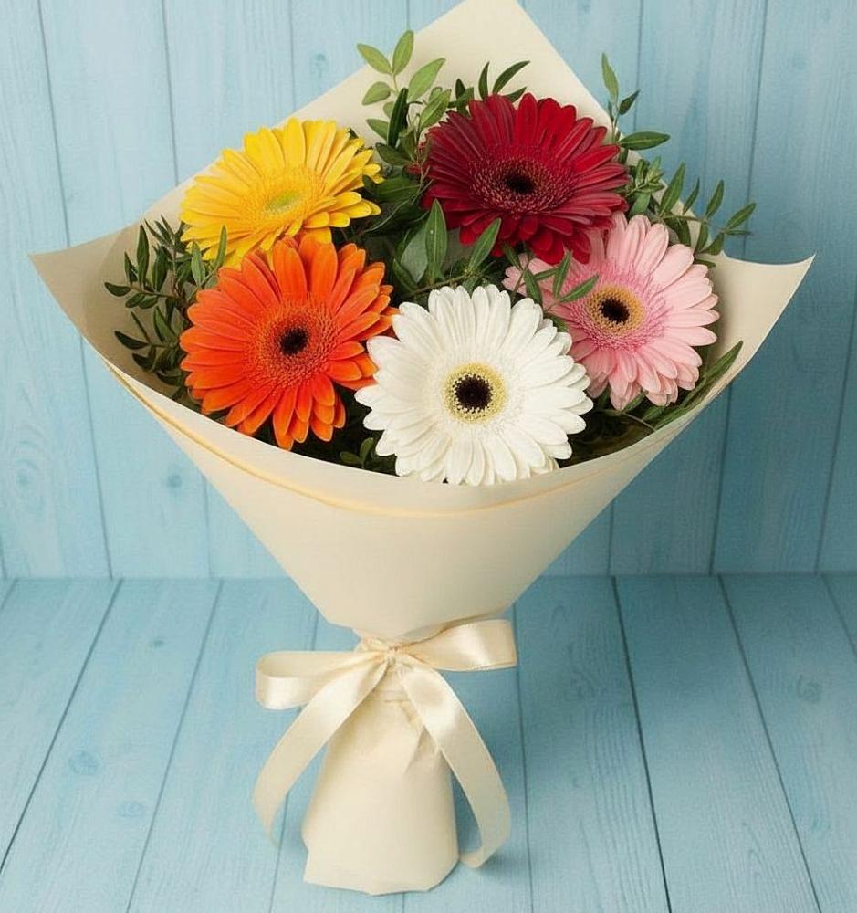 Букет цветов из: Герберы в Верещагино