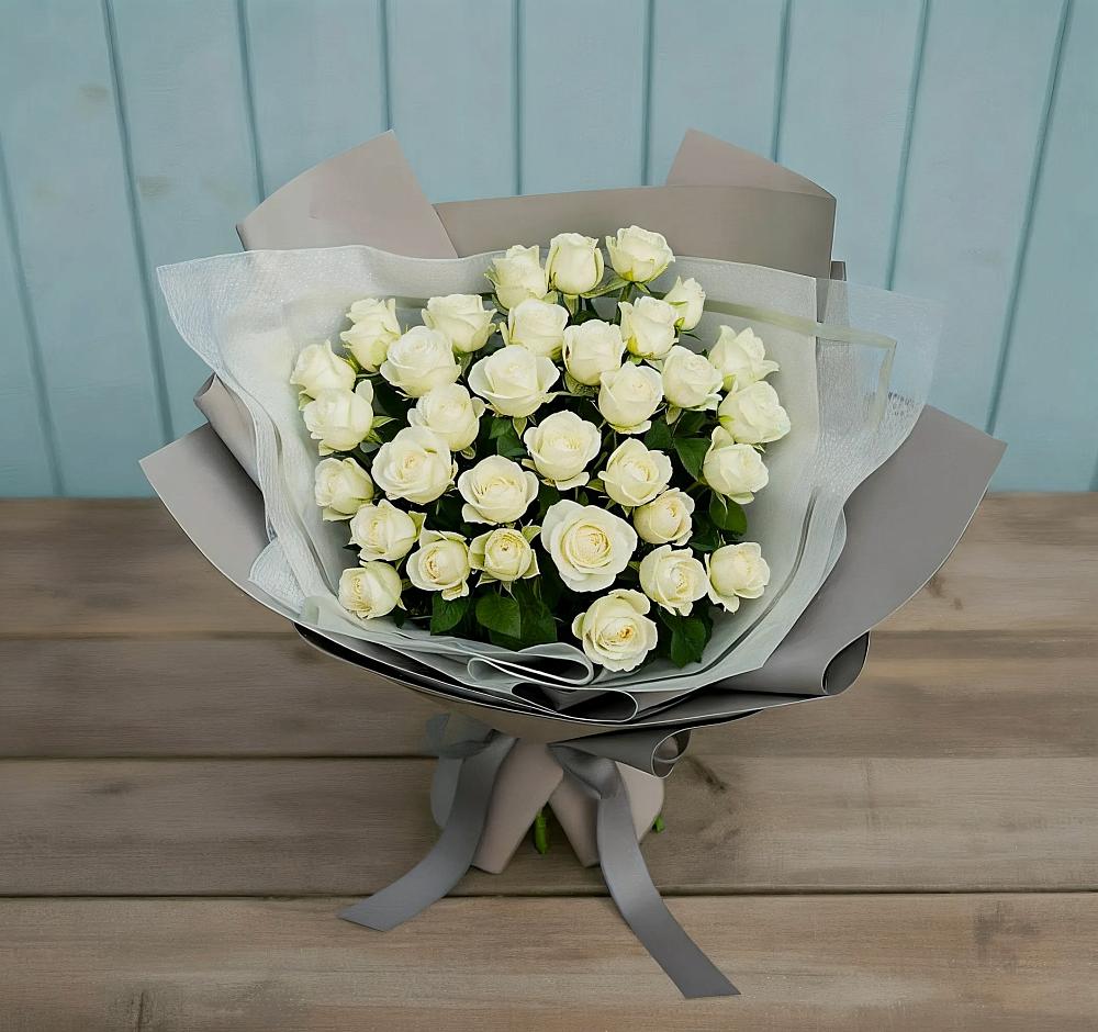 Букет Белоснежная нежность в Верещагино