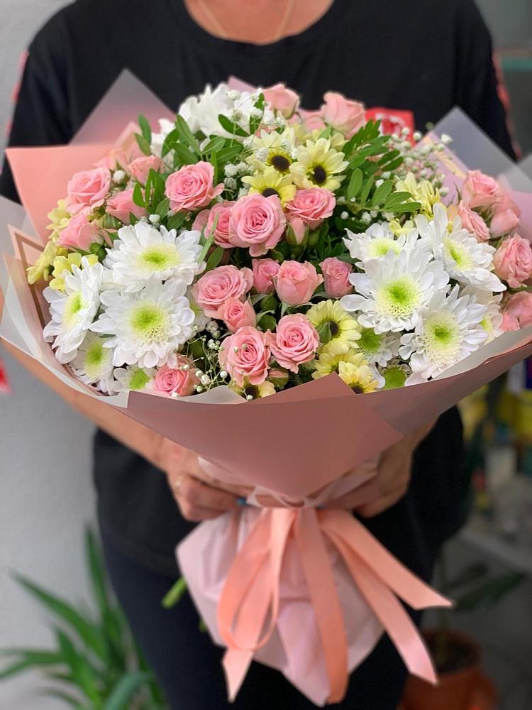 Букет цветов из: Розы и Хризантемы в Верещагино