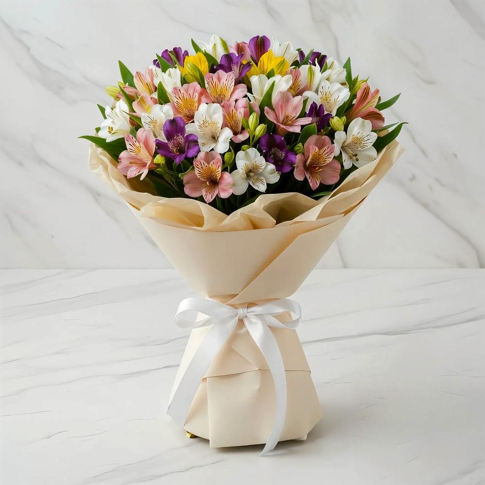 Букет цветов из: Альстромерии в Верещагино