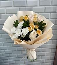 Букет цветов из:  Розы и Хризантемы #REPLACE_PRED# Верещагино