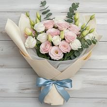 Букет цветов из:  Лизиантусы в Верещагино