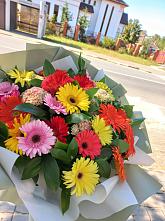 Букет цветов из:  Герберы #REPLACE_PRED# Верещагино