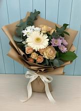 Букет цветов из:  Герберы и Хризантемы в Верещагино