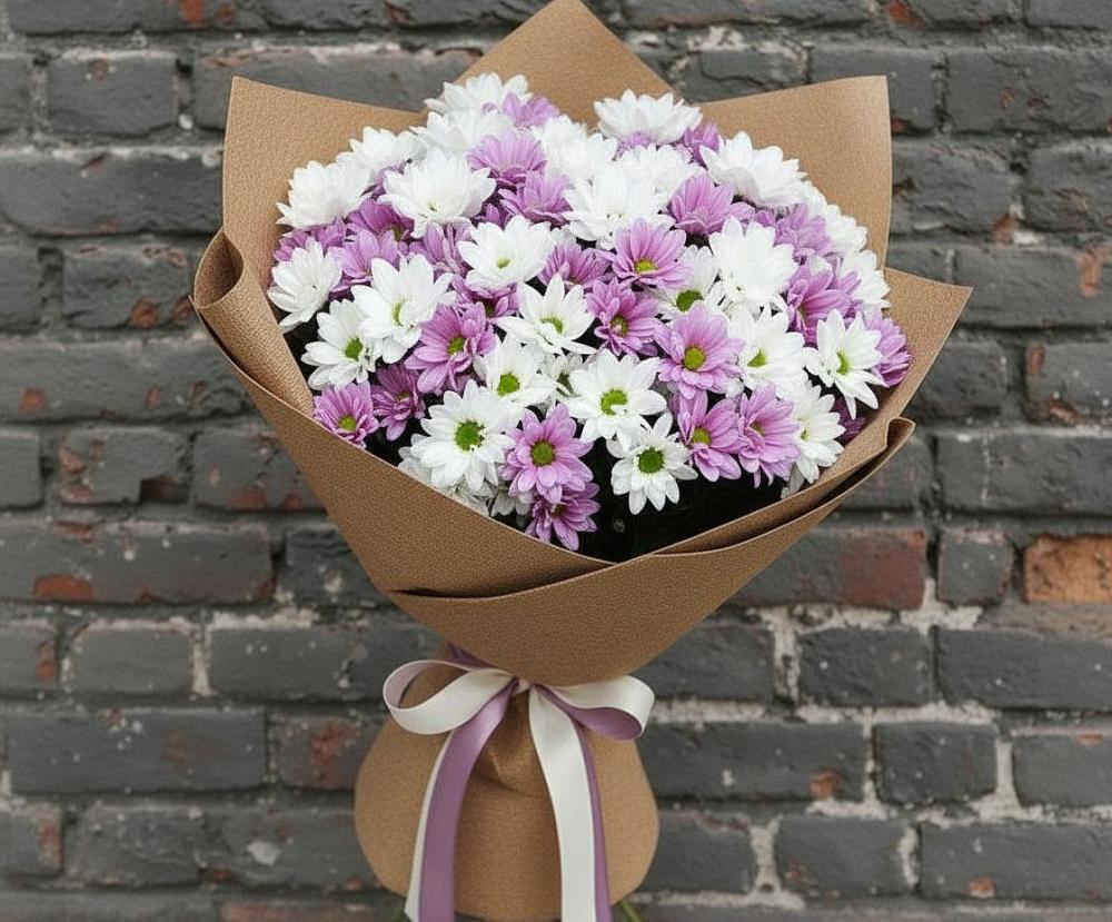 Букет цветов из: Хризантемы в Верещагино