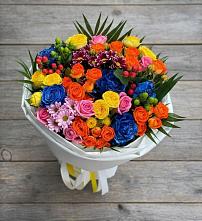 Букет цветов из:  Розы и Хризантемы в Верещагино