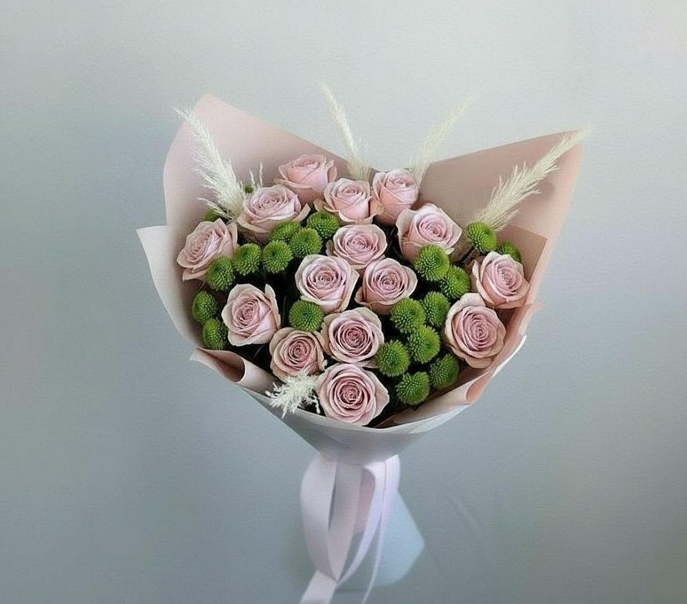 Букет цветов из: Розы и Хризантемы в Верещагино