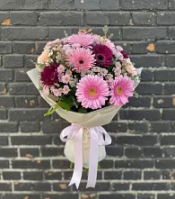 Букет цветов из:  Герберы и Хризантемы #REPLACE_PRED# Верещагино