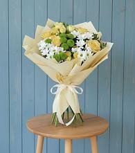 Букет цветов из:  Хризантемы и Розы #REPLACE_PRED# Верещагино