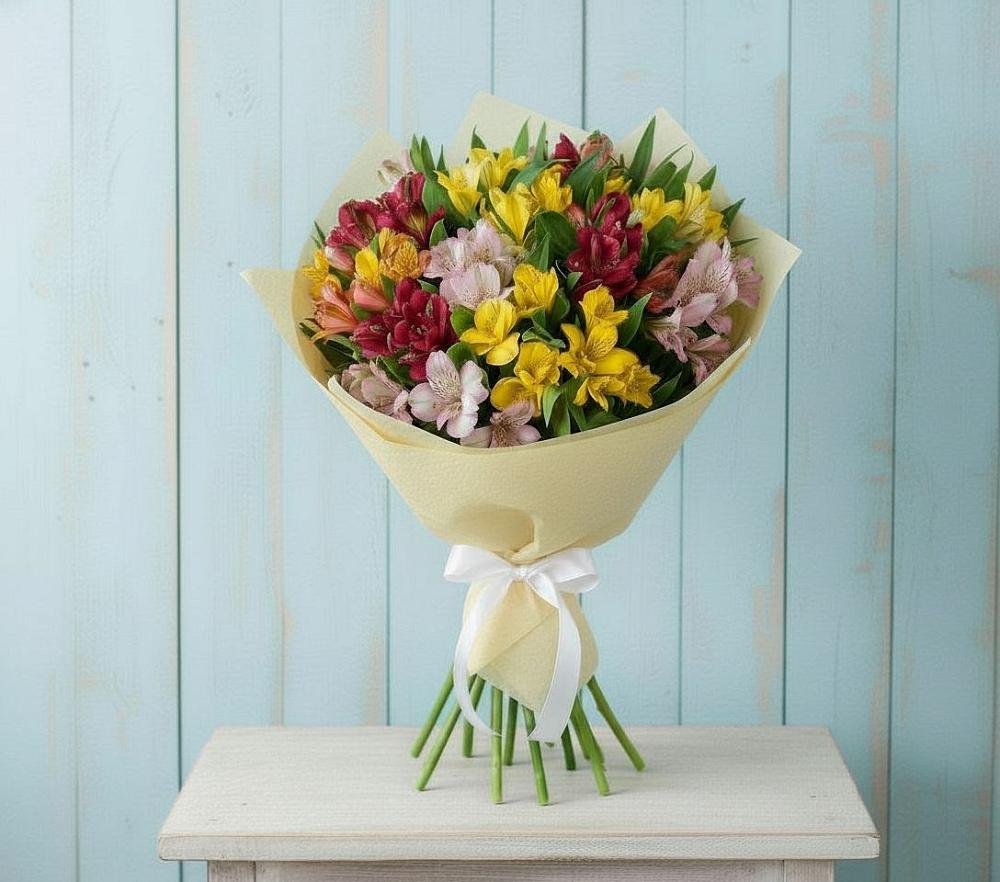 Букет цветов из: Альстромерии в Верещагино