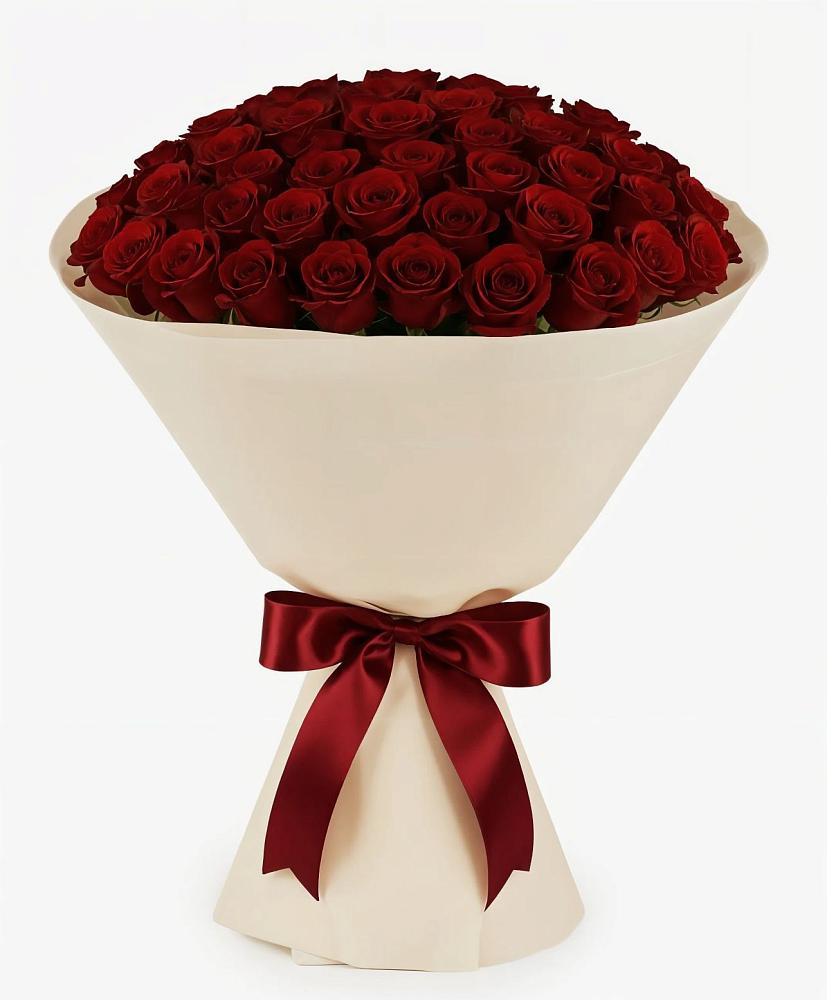 Букет 101 Бордовая роза Блэк Бакарра в Верещагино