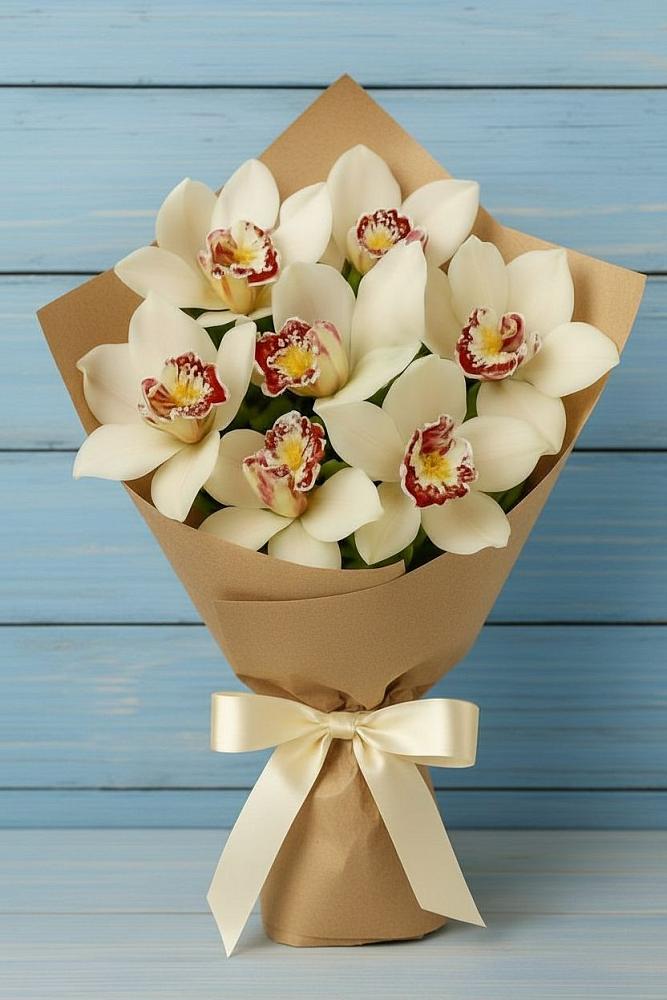 Букет цветов из: Орхидеи и Розы в Верещагино