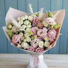 Букет цветов из:  Альстромерии и Розы в Верещагино