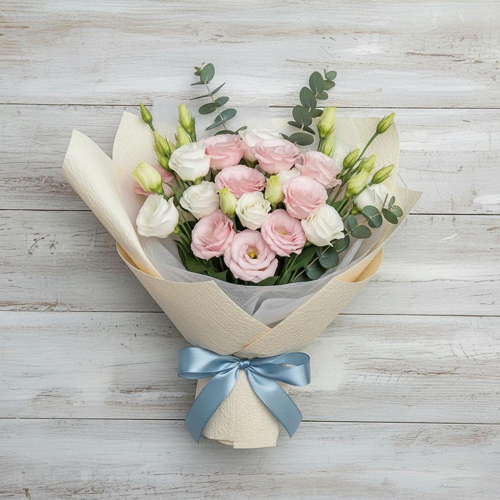 Букет цветов из: Лизиантусы в Верещагино